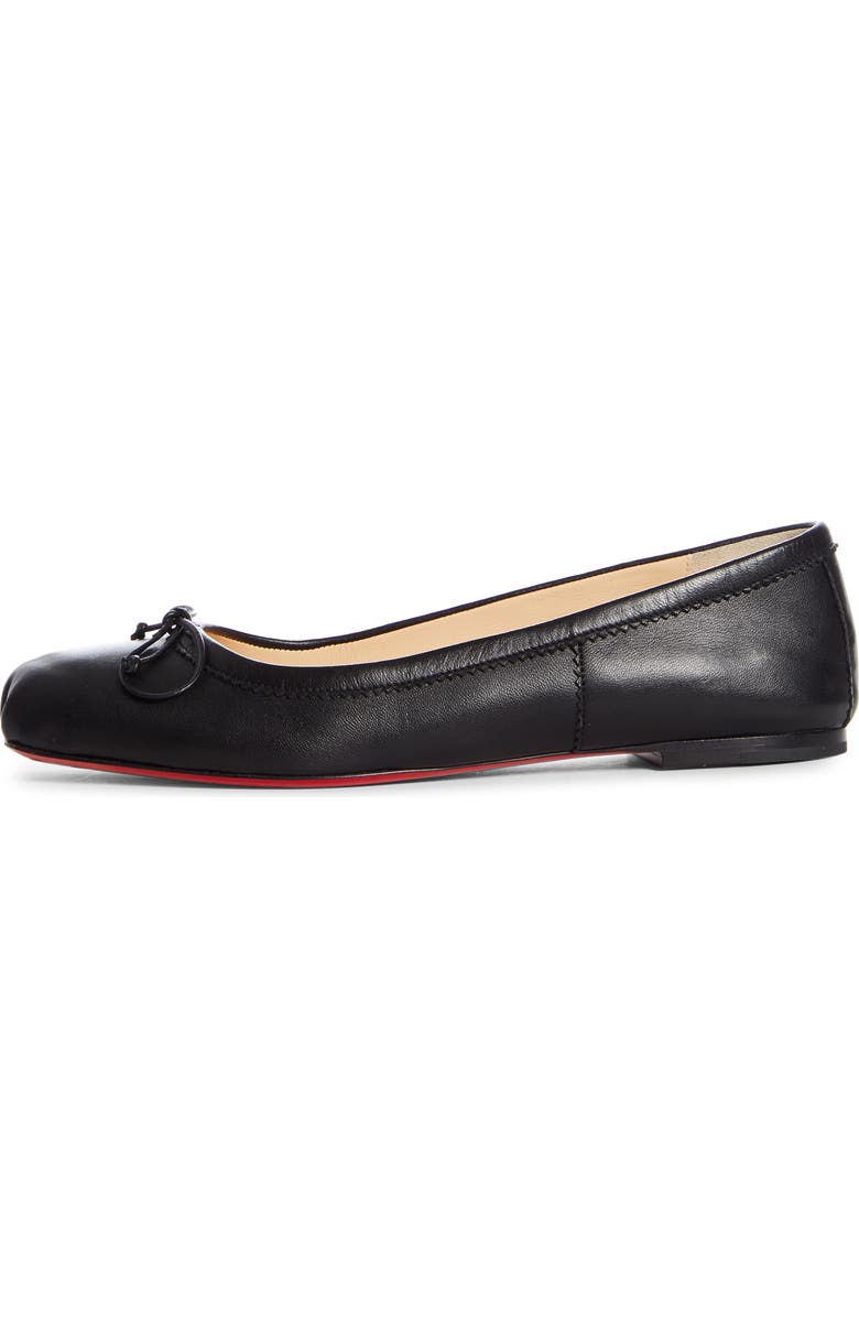 Christian Louboutin Mamadrague Square Toe Ballet Flat, Alternate, color, Black
