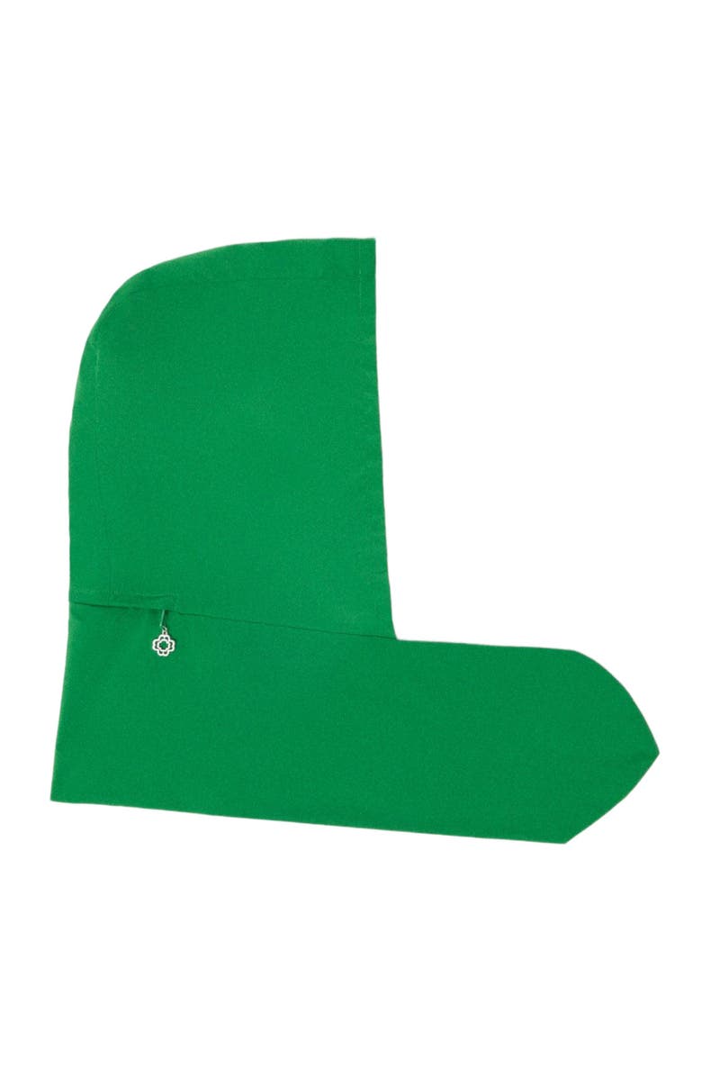 maje Tie-up waterproof hood, Main, color, Green