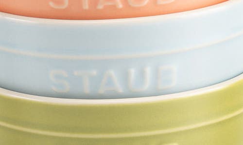 Staub 8-piece Ceramic Macaron Bowls & Baking Dishes Set In Multi