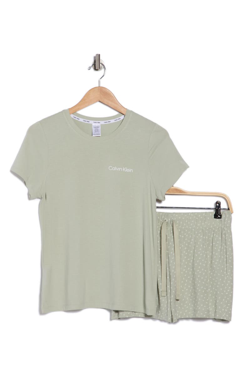 Calvin Klein Soft Slumber Pajamas, Alternate, color, Sage