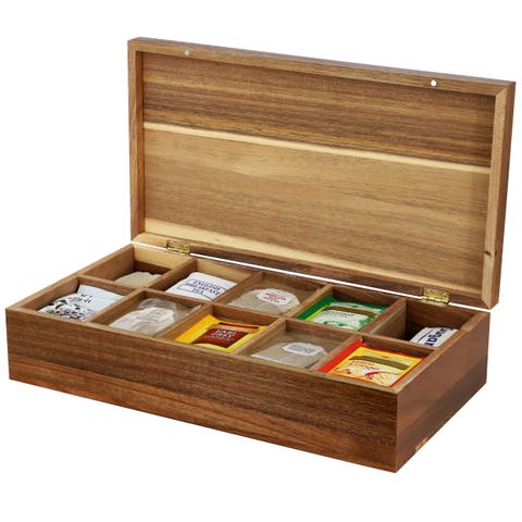 Wood Tea Box Organizer