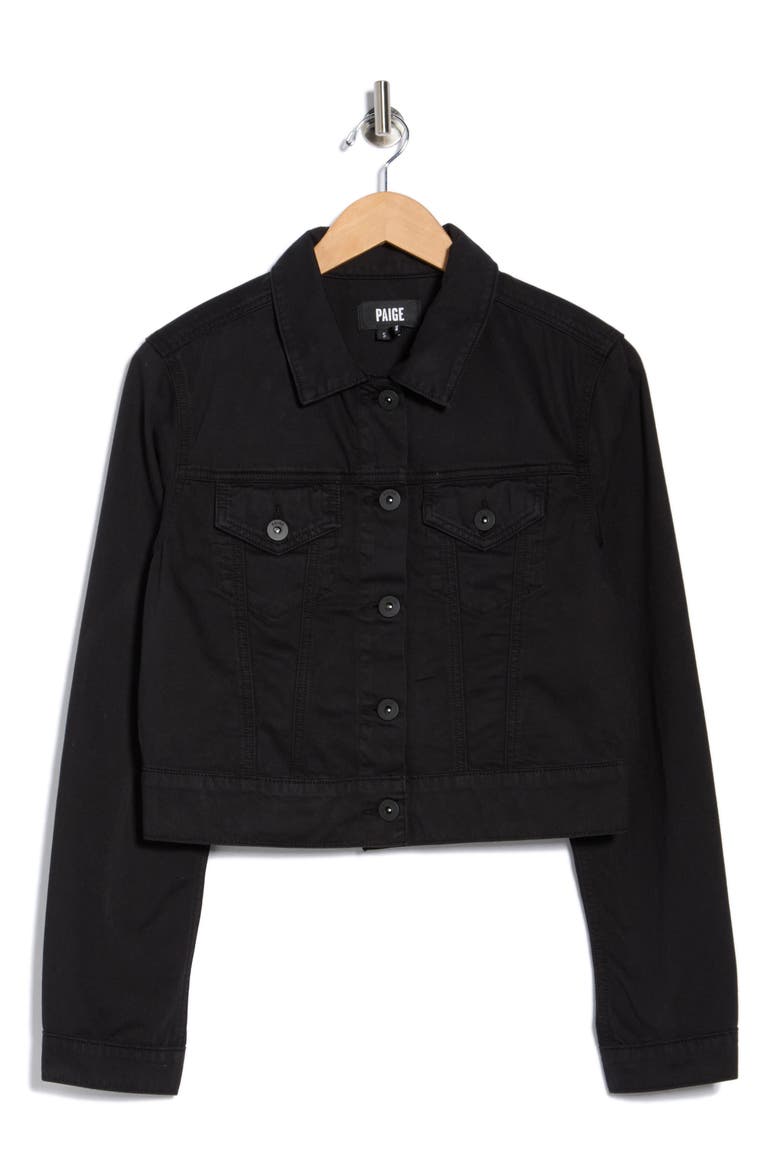 Chara Crop Denim Shirt Jacket, Alternate, color, NIGHT TIME