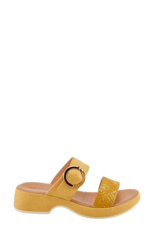 Patrizia By Spring Step Fenna Slide Sandal In Mustard