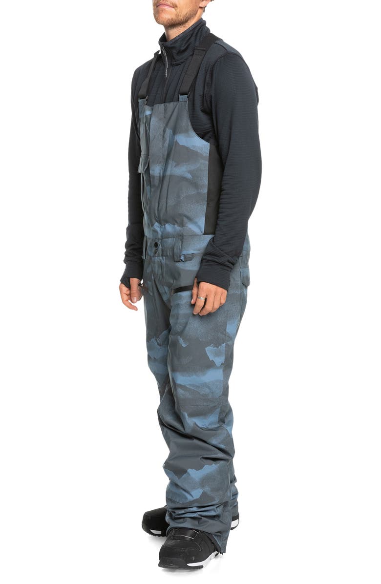 Quiksilver Utility Waterproof Snow Bibs, Alternate, color, Mountain Spray Flint
