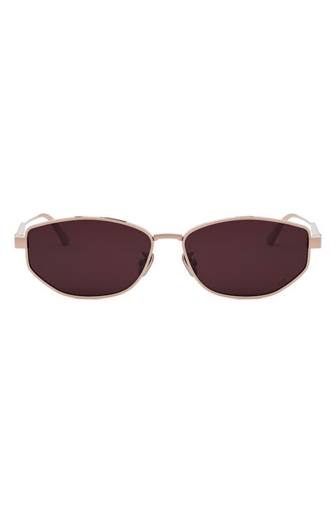 'DiorCannage B1U 57mm Oval Sunglasses
