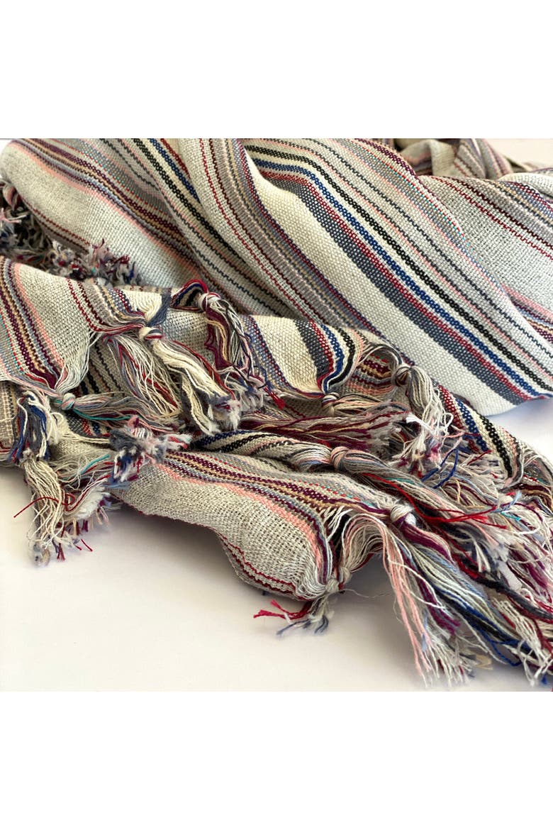 Casablanca Sustainable Turkish Towel / Blanket, Alternate, color, Gray