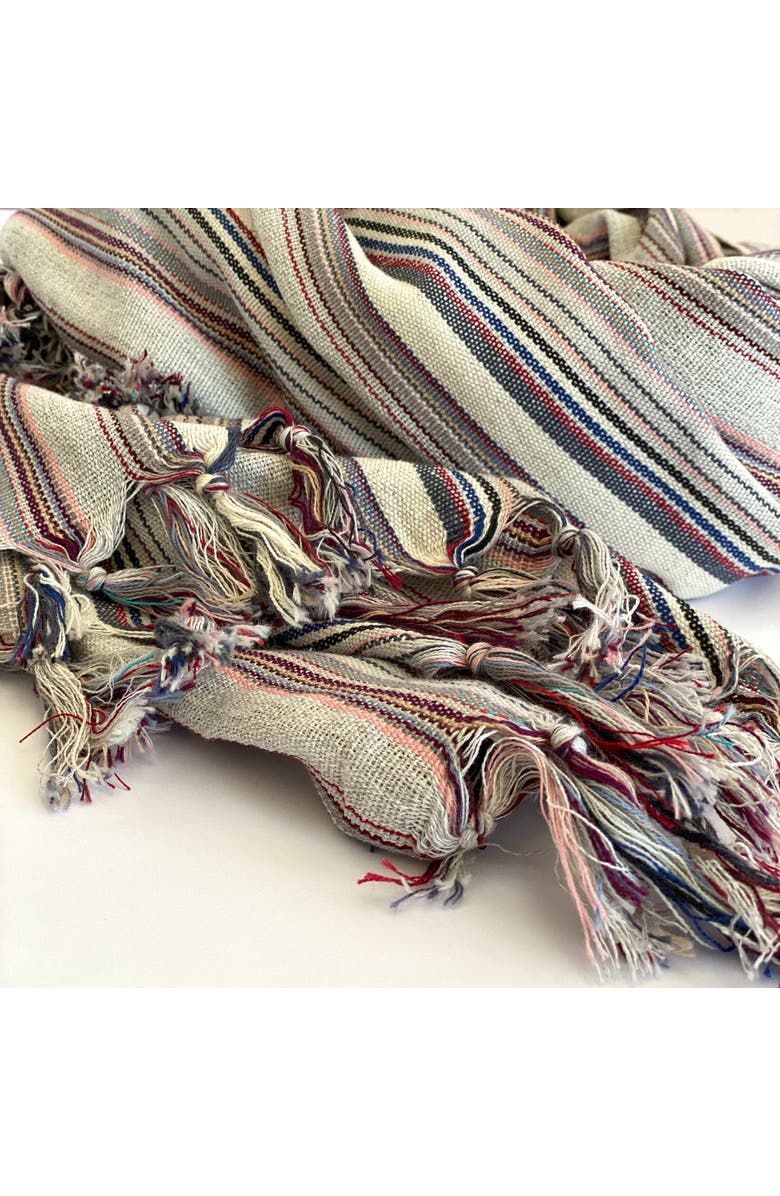 Eco Hilana Casablanca Sustainable Turkish Towel / Blanket, Alternate, color, Gray