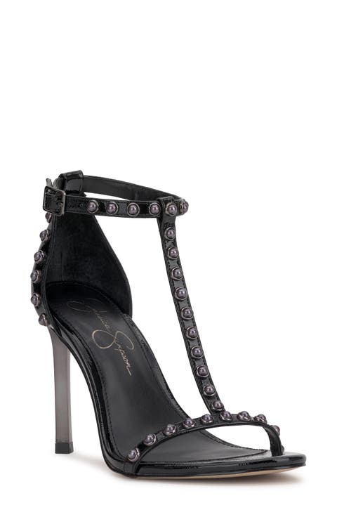 Qylla Ankle Strap Stiletto Sandal (Women)