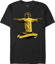 Crooks & Castles Men's Crooks & Castles Honor Amongst Thieves Yellow Print  Graphic T-Shirt