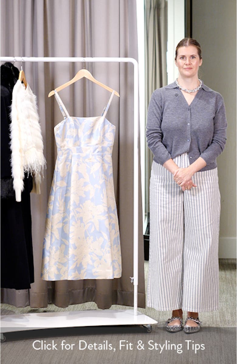 Metalllic Floral Dress, sales video thumbnail