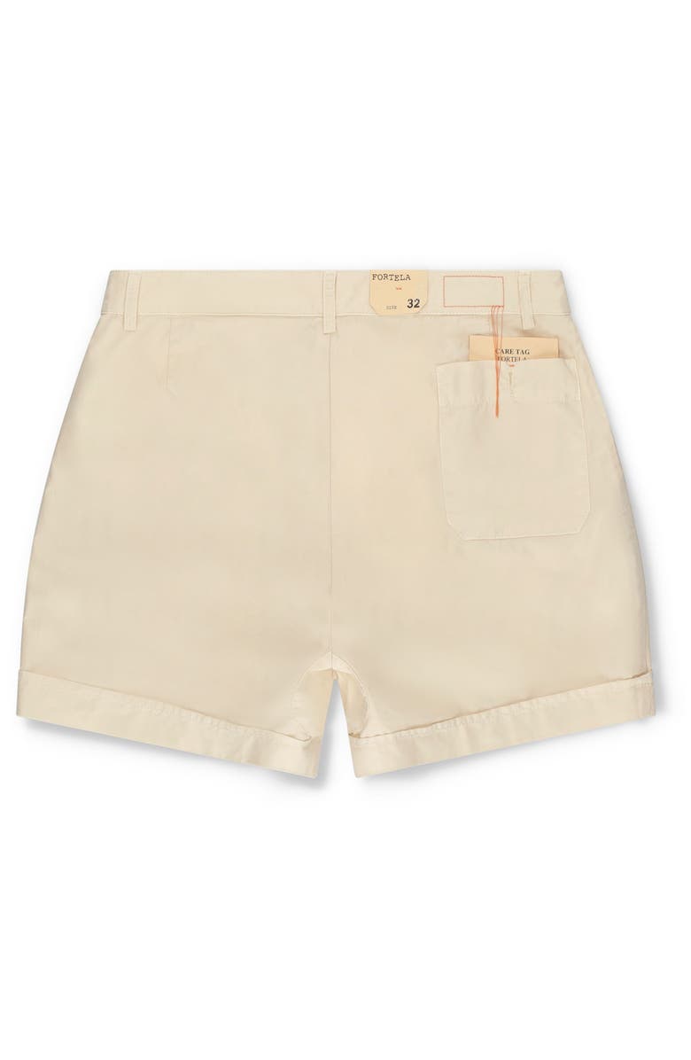 Fortela Haute Twill Cotton Shorts, Alternate, color, Mlk