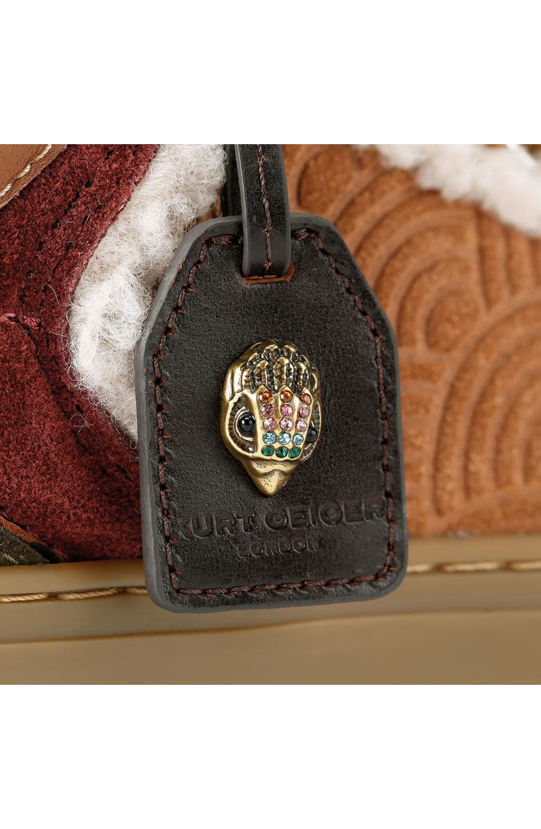 Kurt Geiger London Southbank Tag Platform Sneaker, Alternate, color, Open Brown