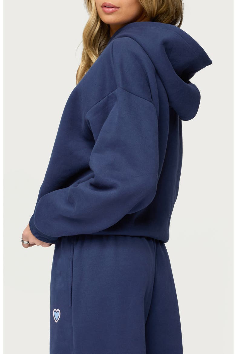 Glitter Girl Hoodie, Alternate, color, NAVY