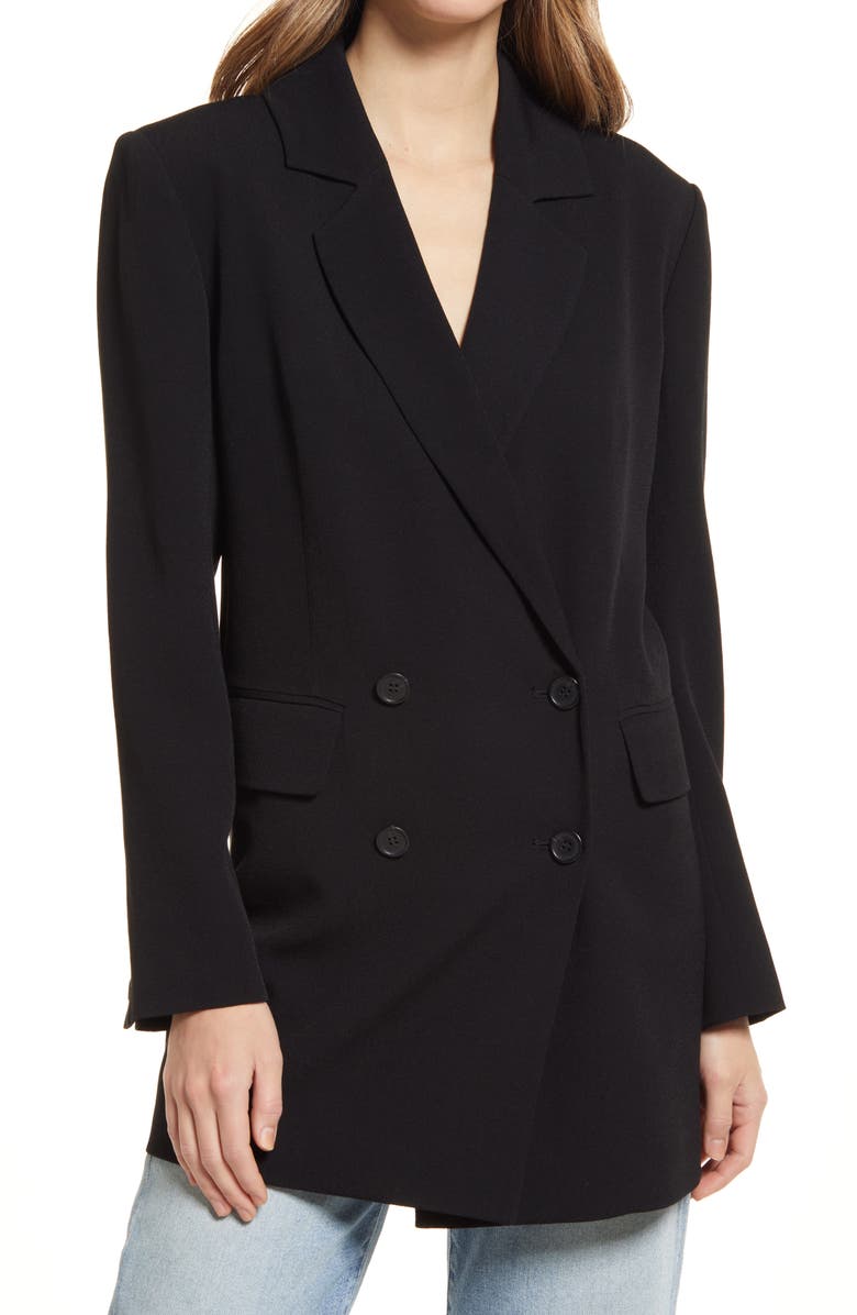 Halogen<sup>®</sup> Relaxed Double Breasted Blazer, Alternate, color,