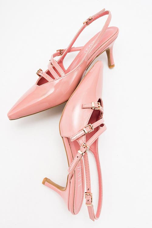 Prologue Shoes Magra Pointed-toe Slingback Stiletto In Multi