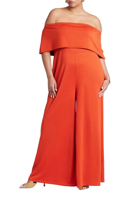 Off Shoulder Jumpsuit (Plus Available)