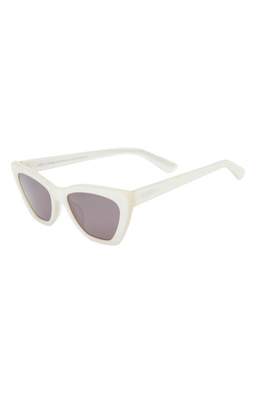 Diff Camila 55mm Gradient Square Sunglasses In White