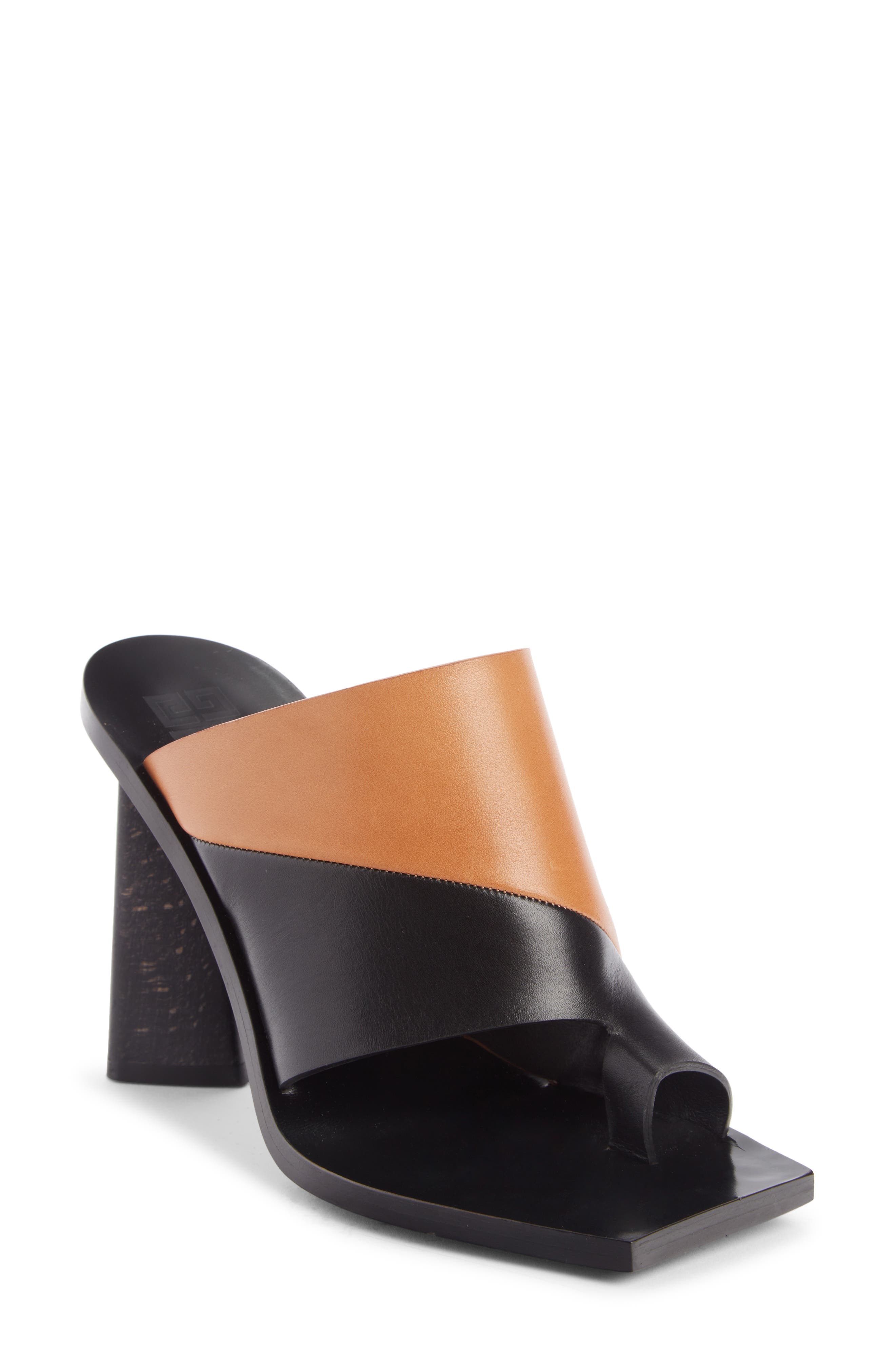 Givenchy Show Square Toe Slide Sandal, Alternate, color, 