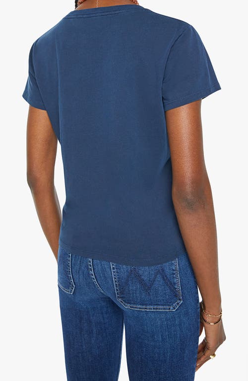 Shop Mother Little Goodie Goodie Graphic T-shirt In Navy