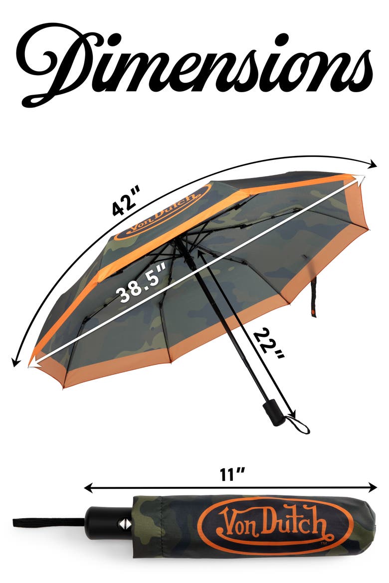 Compact Automatic Umbrella, Strong & Portable, Alternate, color, Camo