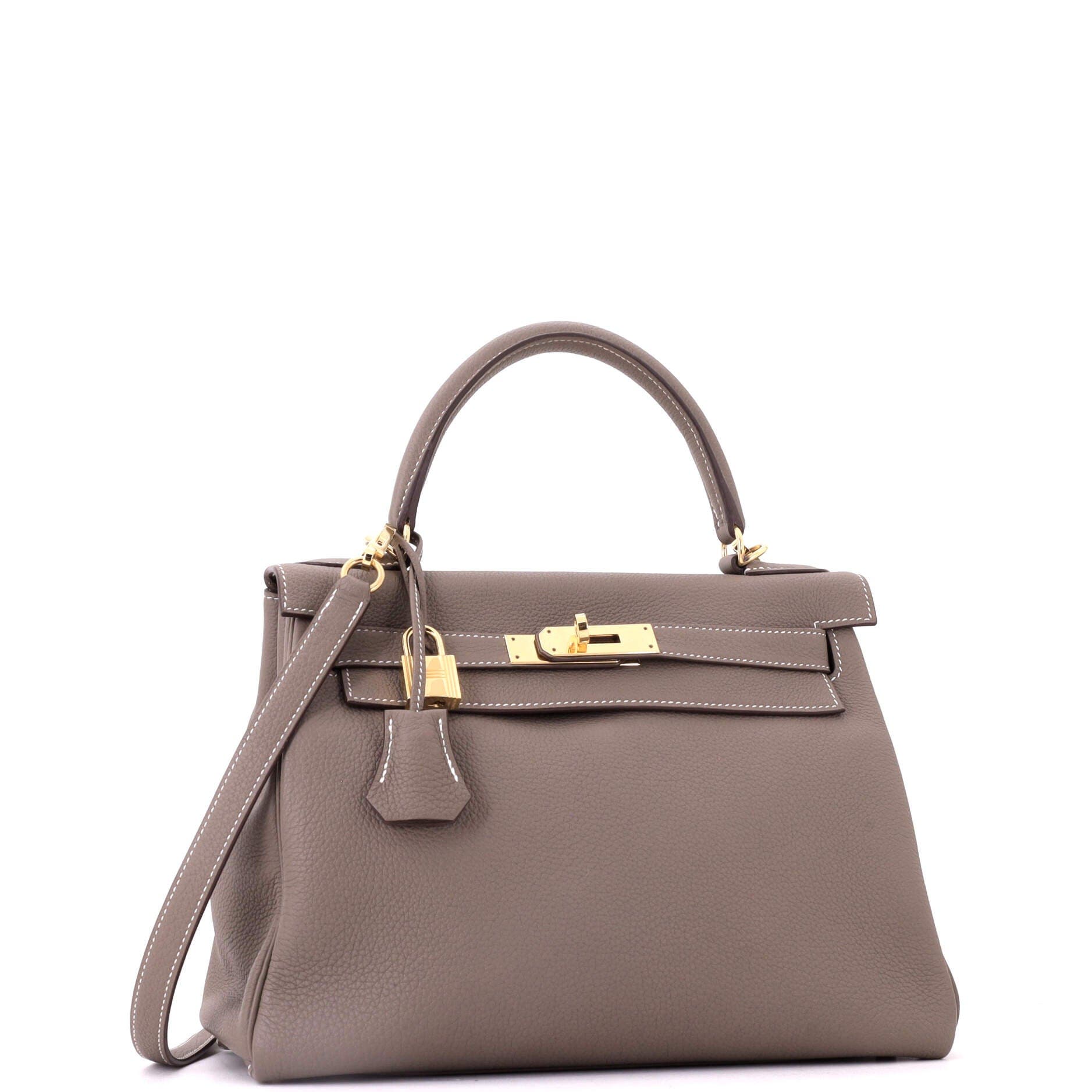 Kelly Handbag Grey Togo with Gold Hardware 28, Alternate, color, Grey
