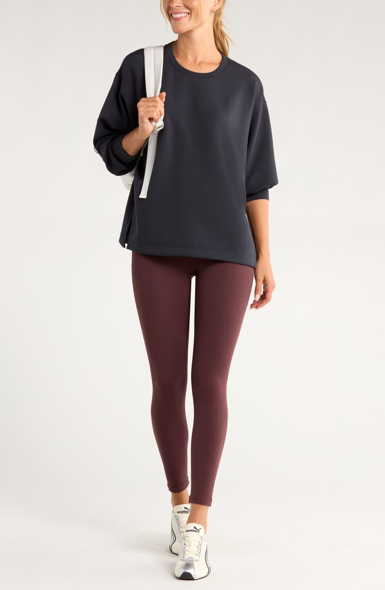 Zella Ultrasoft Tunic, Alternate, color, Black