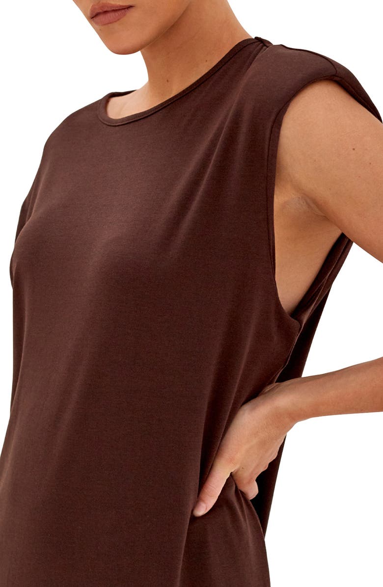 4th & Reckless Gabriella Shoulder Pad Sleeveless T-Shirt Dress, Alternate, color,