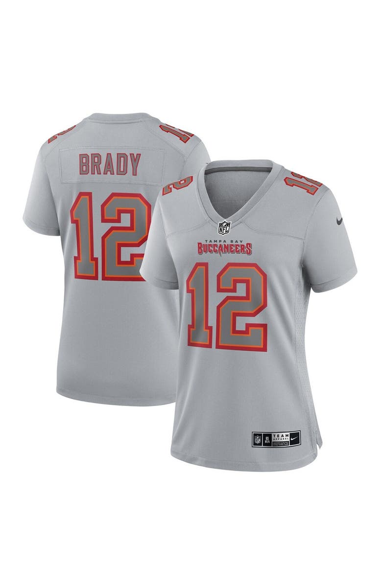Nike Women's Nike Tom Brady Gray Tampa Bay Buccaneers Atmosphere Fashion Game Jersey, Main, color, 
