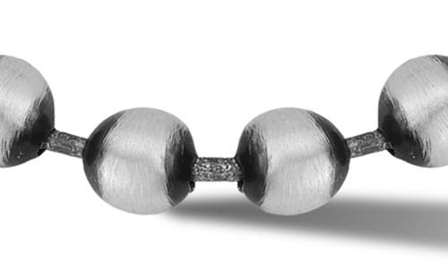 Yield Of Men Oxidized 5mm Ball Chain Necklace In Gray