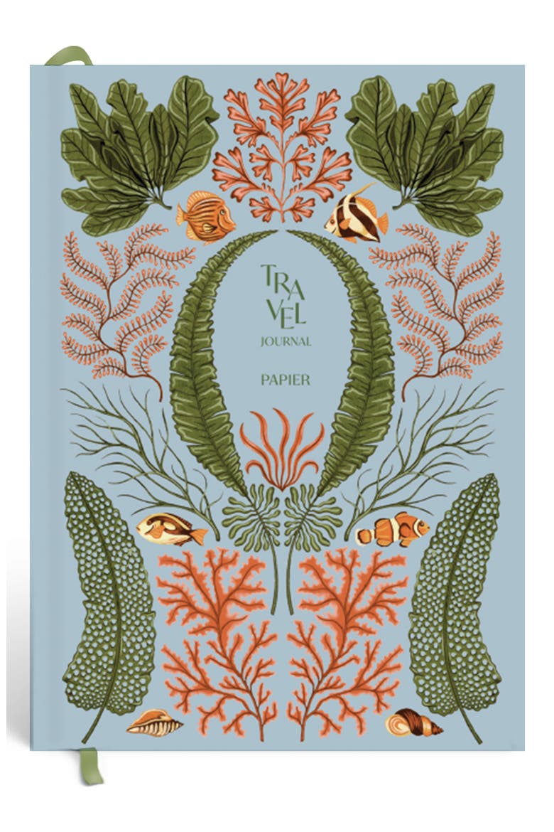 Coral Reef Travel Journal, Main, color, LIGHT/ PASTEL BLUE