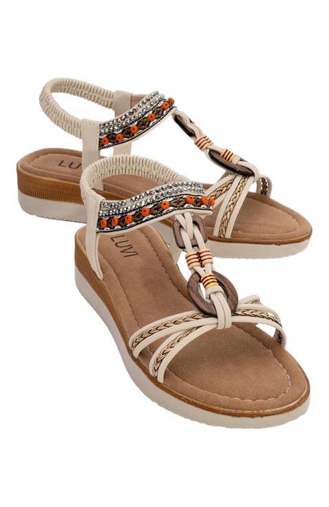 CHER Braided Strap Sandal (Women)