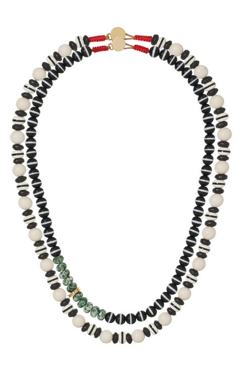 The Salt Pepper Necklace Duo