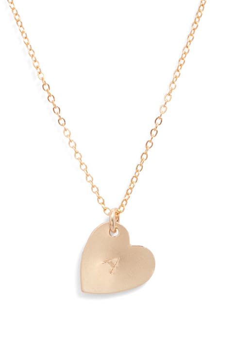 Sophia Initial Heart Pendant Necklace