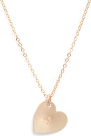 Set & Stones Sophia Initial Heart Pendant Necklace