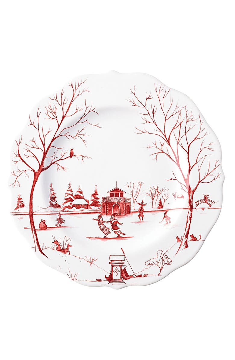 Juliska Country Estate Winter Frolic 4-Piece Dinnerware Set, Alternate, color, Ruby