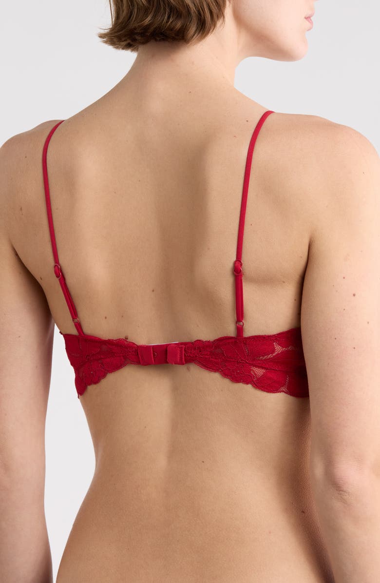 b.tempt'd by Wacoal Feeling Famous Bralette, Alternate, color, Chili Pepper