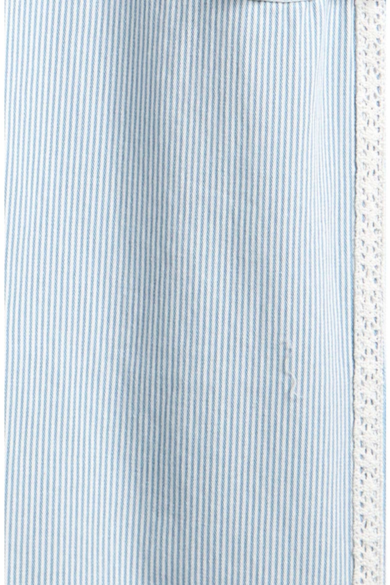 Kids' Stripe Lace Trim Cotton Cargo Pants, Alternate, color, INDIGO STRIPE