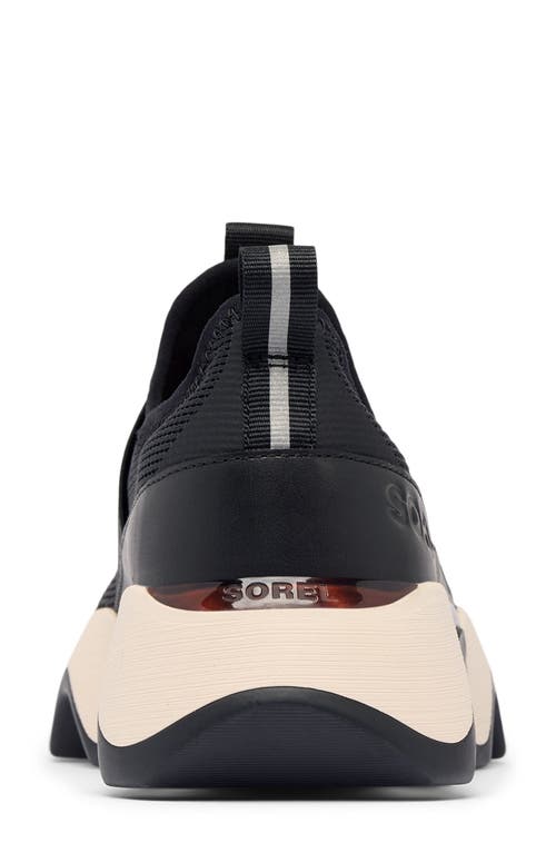 Sorel Kinetic Impact Ii Strap Sneakers In Black/chalk