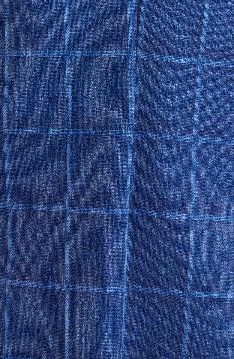 Johnston & Murphy XC Flex<sup>®</sup> Blue Windowpane Check Knit Sport Coat, Alternate, color, 