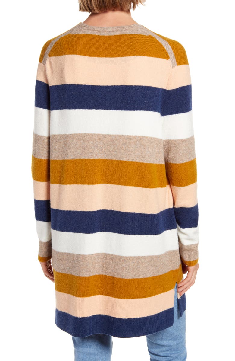 Madewell Kent Stripe Cardigan, Alternate, color, 