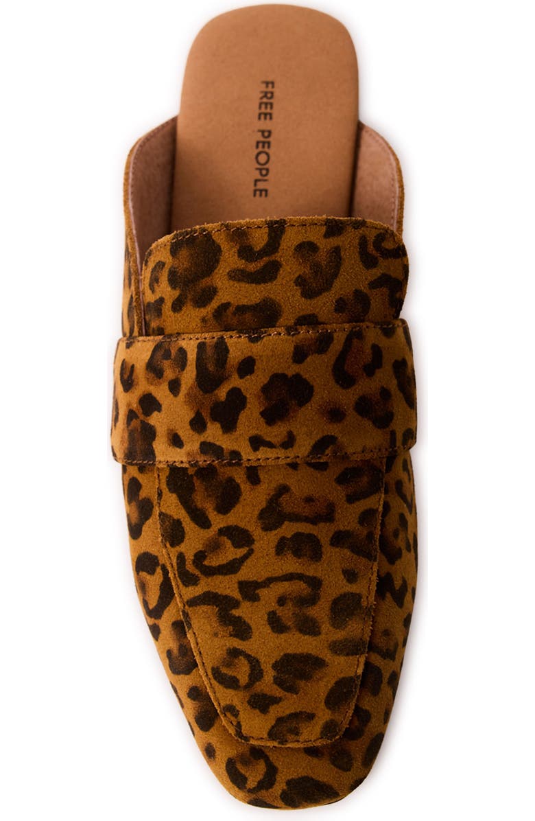 Free People At Ease Loafer, Alternate, color, Leopard Suede