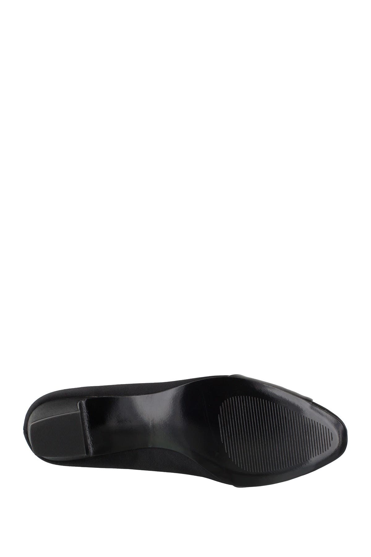 EASY STREET Eloise Ruched Block Heel Pump - Multiple Widths Available, Alternate, color, Black Satin