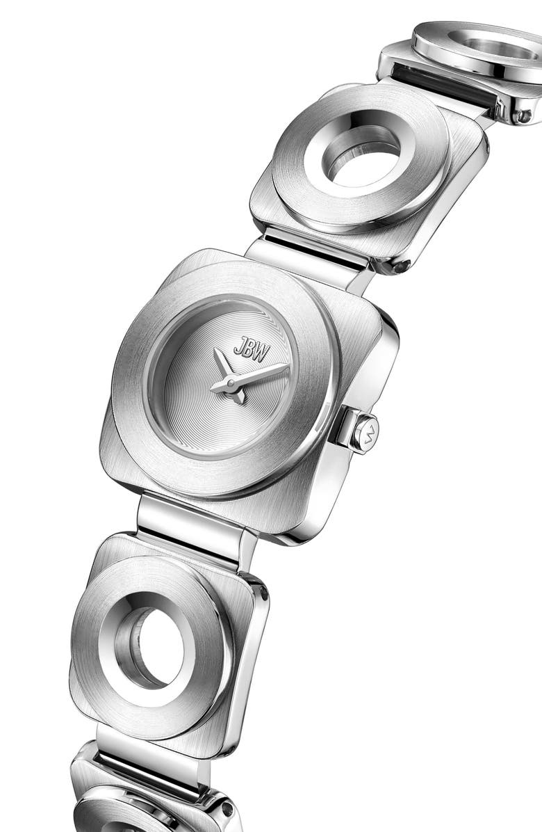 JBW Chasm Bracelet Watch, 22mm, Alternate, color, Stainless Steel/ Silver