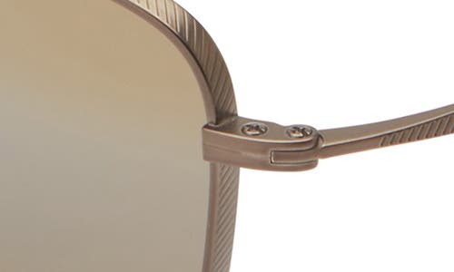 Maui Jim 54mm Square Polarized Sunglasses In Metallic