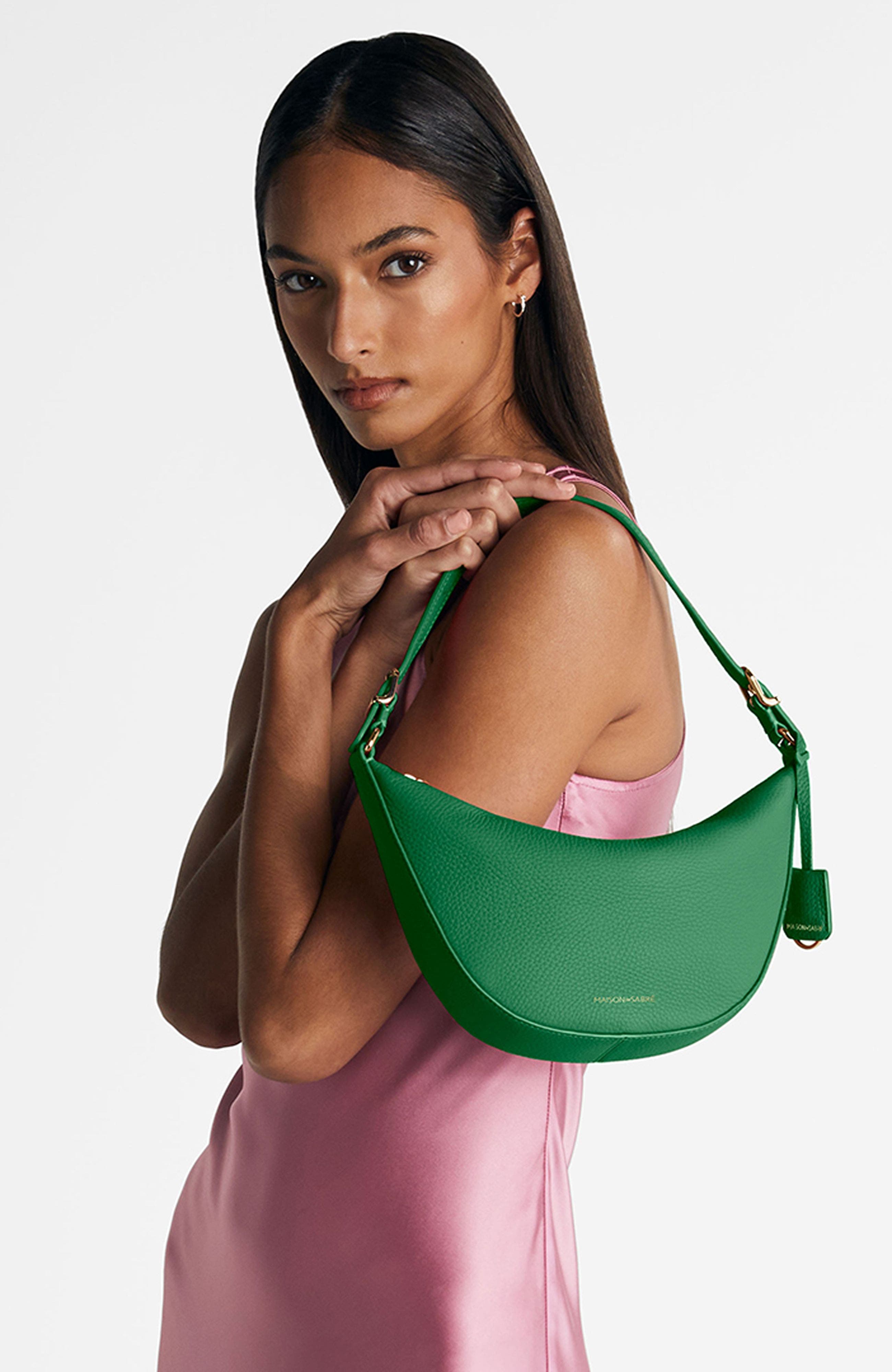 MAISON de SABRÉ Mini Leather Hobo Bag, Alternate, color, 