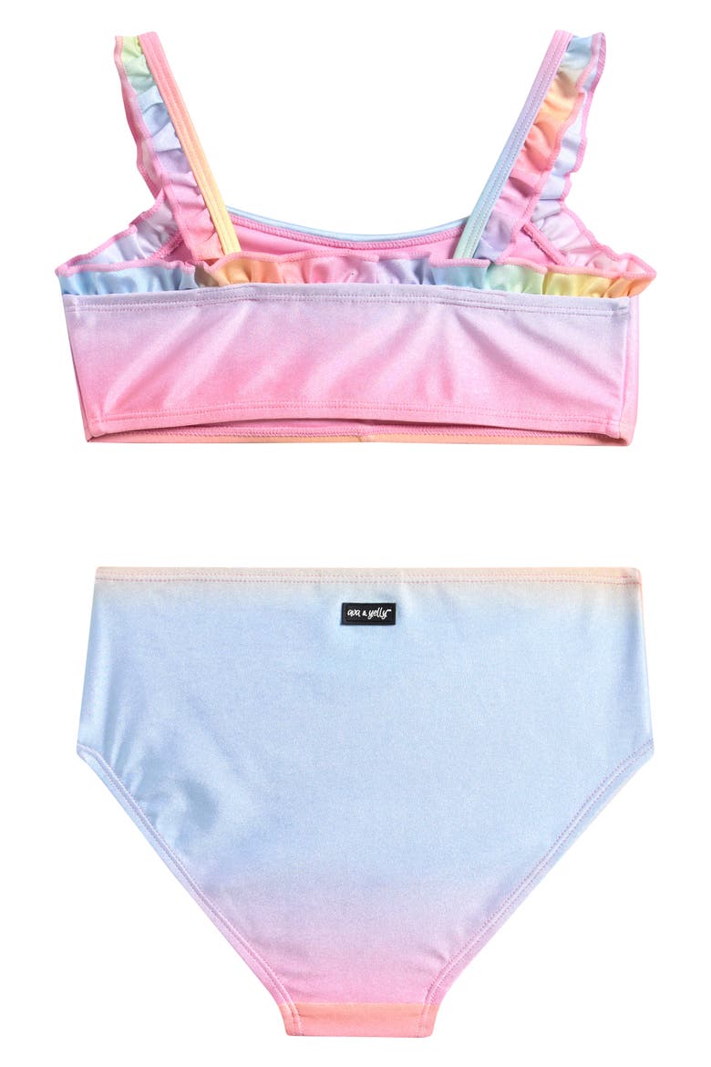 Kids' Ruffle Two-Piece Swimsuit, Alternate, color, SHERBERT