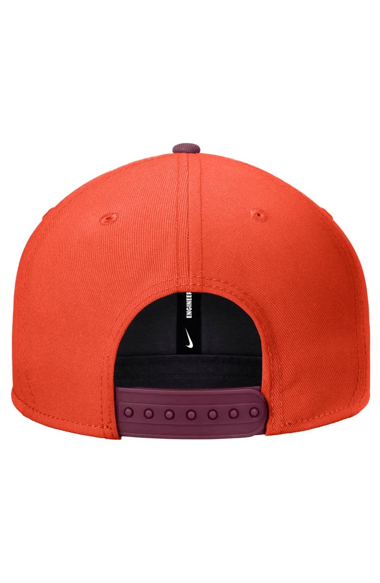 Nike Men's Nike Orange Virginia Tech Hokies Vintage Script Pro Dri-FIT Snapback Hat, Alternate, color, Orange