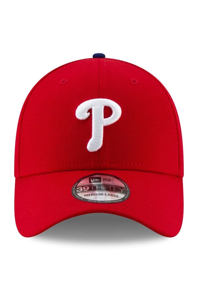 New Era Men's New Era Red Philadelphia Phillies Game Team Classic 39THIRTY Flex Hat, Alternate, color, Red