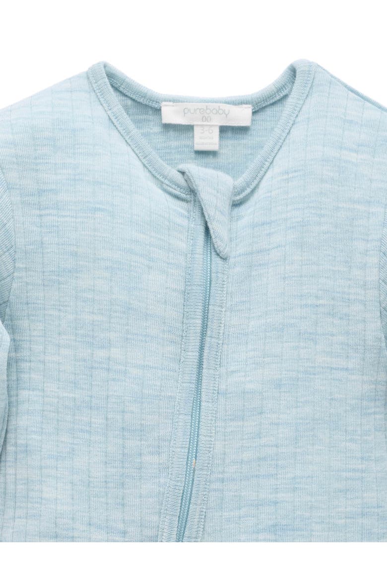 Baby Boy's Merino Coverall, Alternate, color, Moonstone Melange