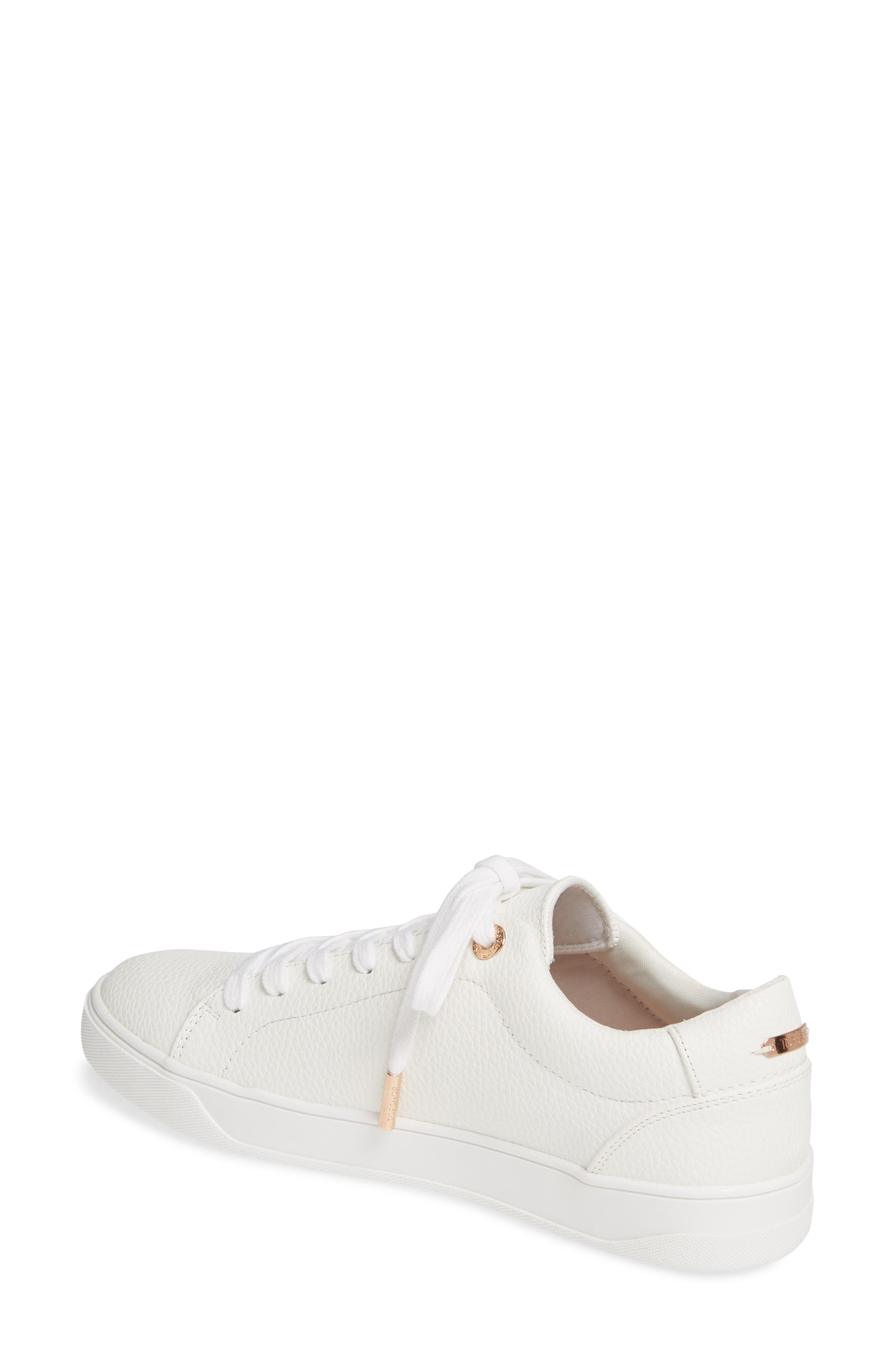 Topshop Curly Low Top Sneaker, Alternate, color, 